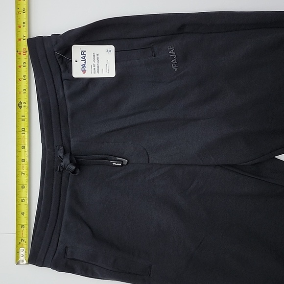 NWT PAJAR Men's Black Slim Fit Jogger Casual Lightweight Cotton Blend Size M - Picture 12 of 14